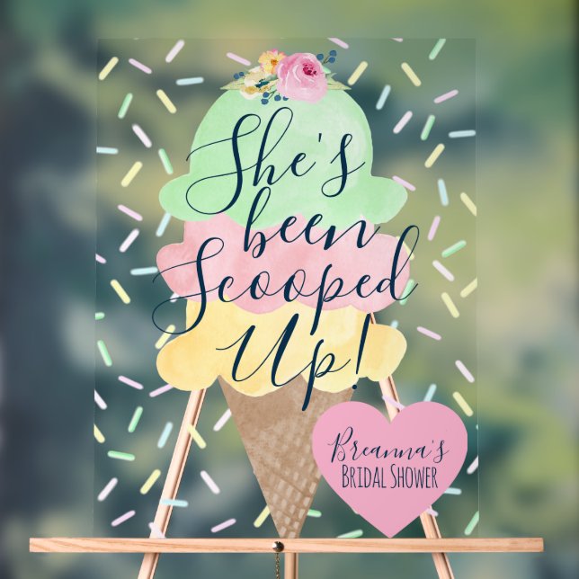 Señal Acrílica Se Ha Escogido Fiesta de Despedida de Soltera de H (Neutral )