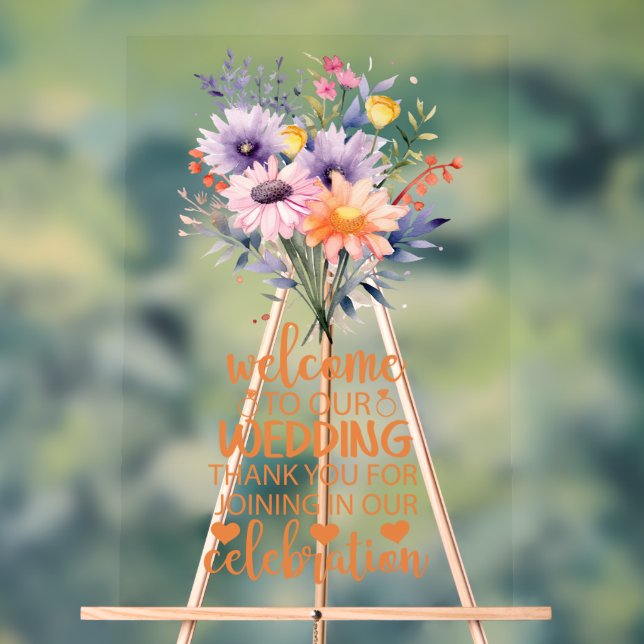 Señal Acrílica Sea Nuestro Boda Invitado Rótulo Acrílico (Neutral )