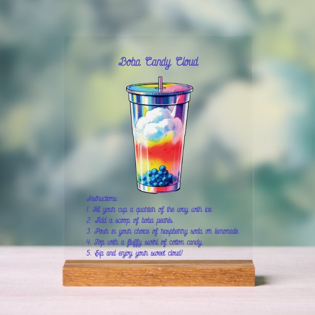 Señal Acrílica Self-Serve Mocktail Acrylic Sign (Neutral )