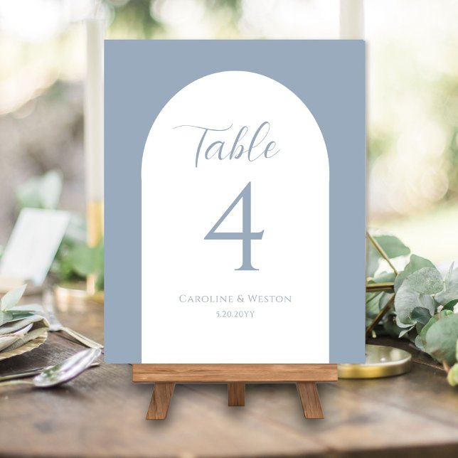 Señal Acrílica Sencillo Arco Elegante, Gris, Número de Mesa Boda (Subido por el creador)