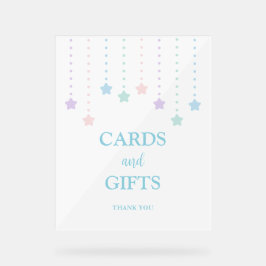 Señal Acrílica Sencillo Twinkle Pequeñas Estrellas Tarjetas y Reg