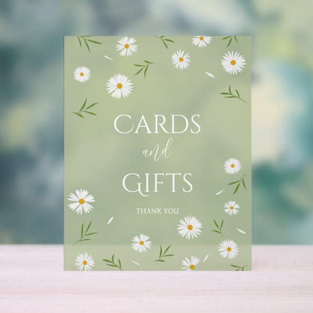 Señal Acrílica Sencillos y elegantes regalos y tarjetas Baby Show (Neutral )