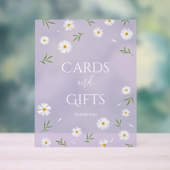 Señal Acrílica Sencillos y elegantes regalos y tarjetas Baby Show (Neutral )