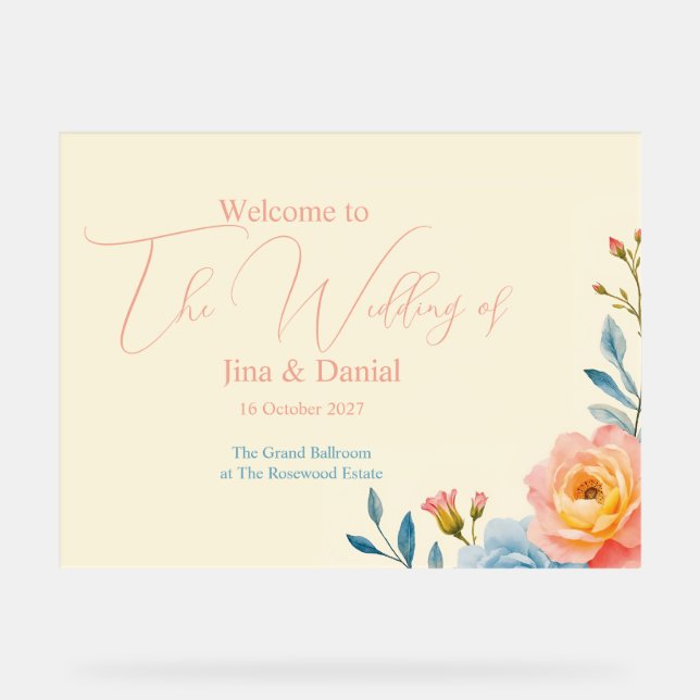 Señal Acrílica Serenade Garden (Anverso)