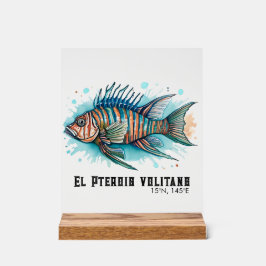 Señal Acrílica Serie Acuarela: Pez León