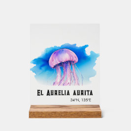 Señal Acrílica Serie de Acuarela: Medusa 2