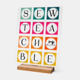 Señal Acrílica Sewteachable Colorful Squares