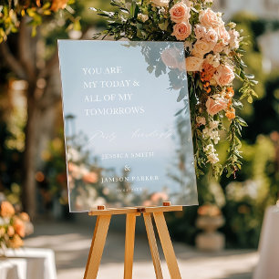 Señal Acrílica Signo de bienvenida Boda de Fiesta moderno