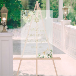 Señal Acrílica Signo de bienvenida de Acrylon Bat Mitzvah | Eucal