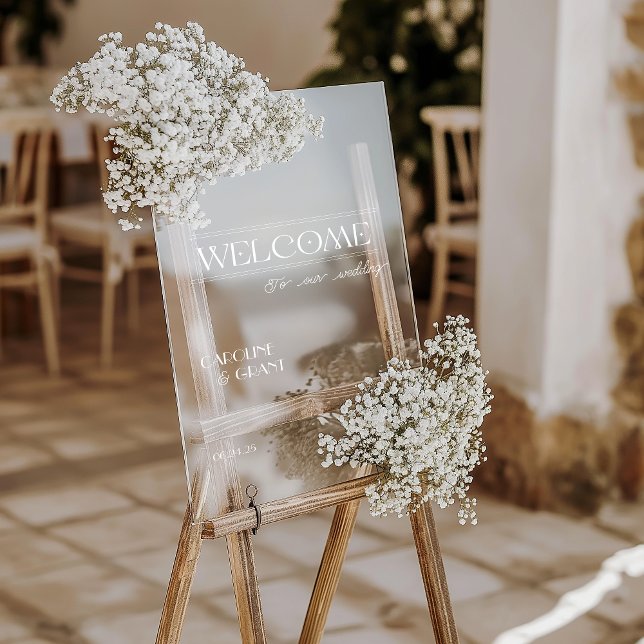Señal Acrílica Signo de bienvenida de Boda acrílico de inspiració (Subido por el creador)