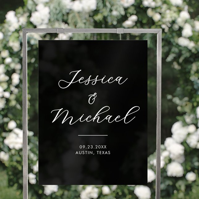 Señal Acrílica Signo de bienvenida de Boda acrílico moderno simpl (Subido por el creador)