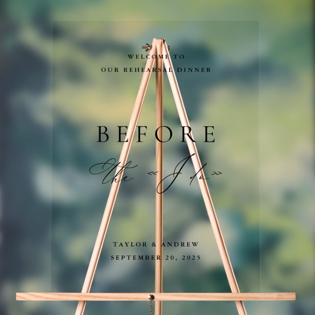 Señal Acrílica Signo de bienvenida de la cena de ensayo acrílico  (Neutral )