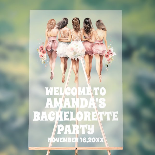 Señal Acrílica Signo de bienvenida de soltera blanca acrílica esc (Neutral )