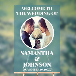 Señal Acrílica Signo de bienvenida del Boda de fotografía de acrí