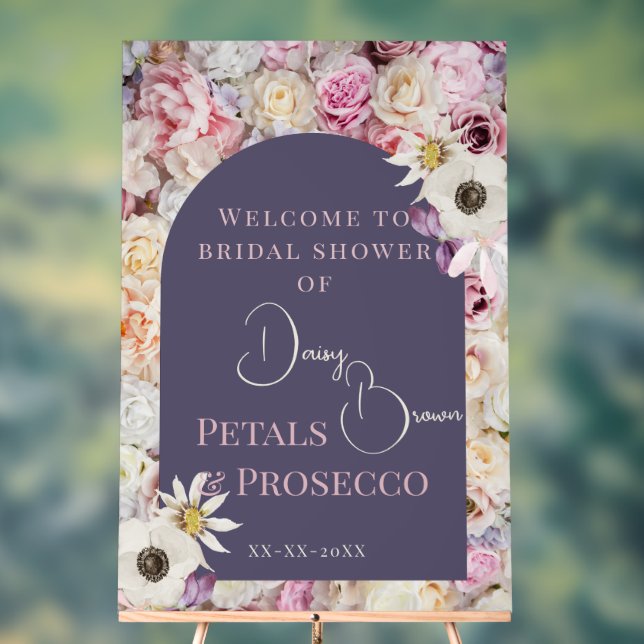 Señal Acrílica Signo de bienvenida Lilac Floral Arco floral Veran (Neutral )