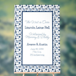 Señal Acrílica Signo de bienvenida para bebé