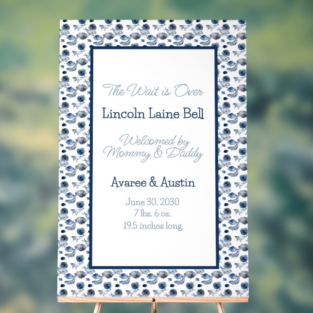 Señal Acrílica Signo de bienvenida para bebé (Neutral )