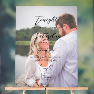 Señal Acrílica signo de la cena de ensayo