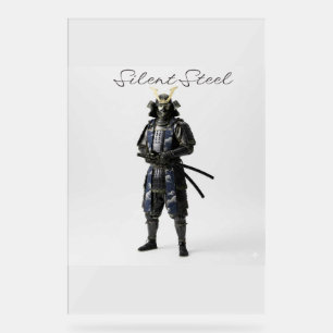 Señal Acrílica Silent steel samurai