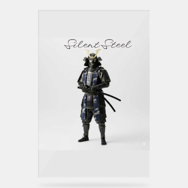 Señal Acrílica Silent steel samurai (Anverso)