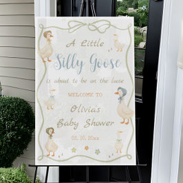 Señal Acrílica Silly Goose Baby Shower Welcome