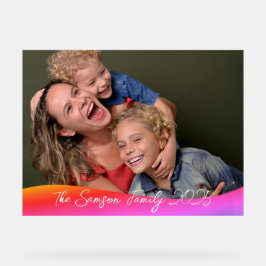 Señal Acrílica Simple 1 Foto Cobertura completa - Sobreposición d