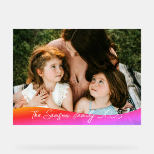 Señal Acrílica Simple 1 Foto Cobertura completa - Sobreposición d