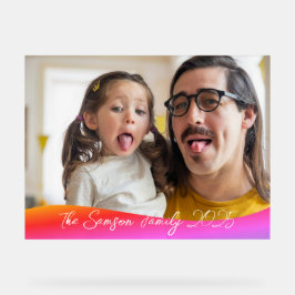 Señal Acrílica Simple 1 Foto Cobertura completa - Sobreposición d