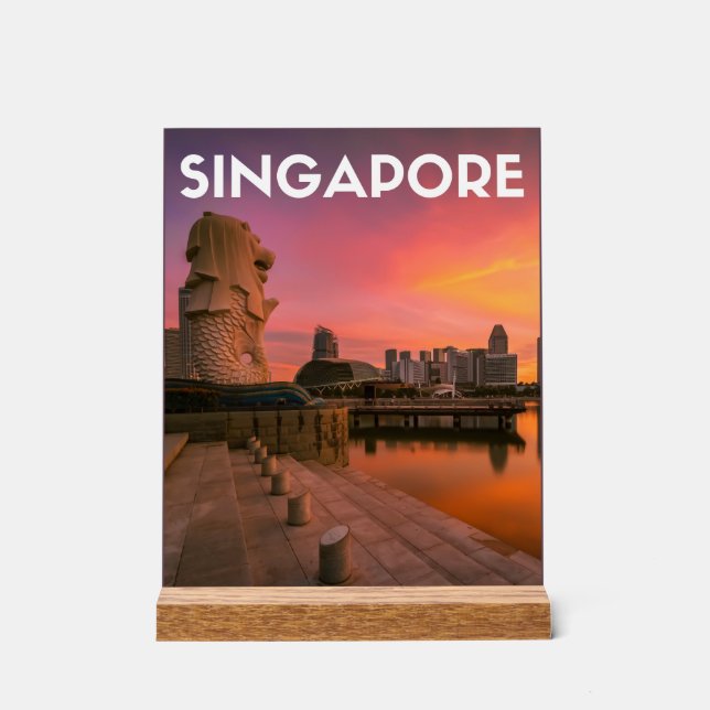 Señal Acrílica Singapur (Anverso)