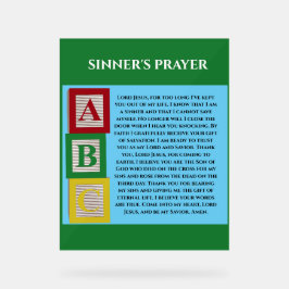 SEÑAL ACRÍLICA SINNERS PRAYER