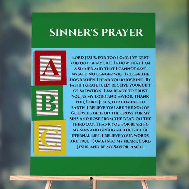 SEÑAL ACRÍLICA SINNERS PRAYER (Neutral )