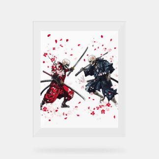 Señal Acrílica Skull Samurai Duel