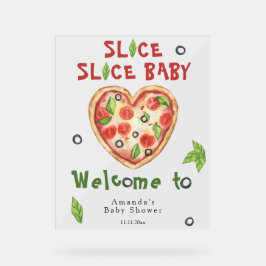 Señal Acrílica Slice, Slice Baby - Fiesta de bebé con acuarela