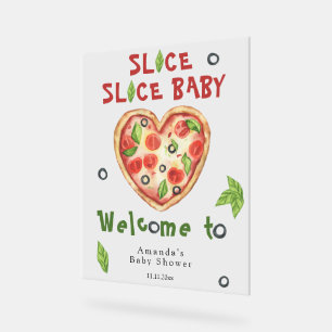 Señal Acrílica Slice, Slice Baby - Fiesta de bebé con acuarela