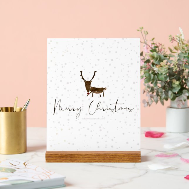 Señal Acrílica SlipperyJoe Merry Nocheveris rinoceronte (Boda)