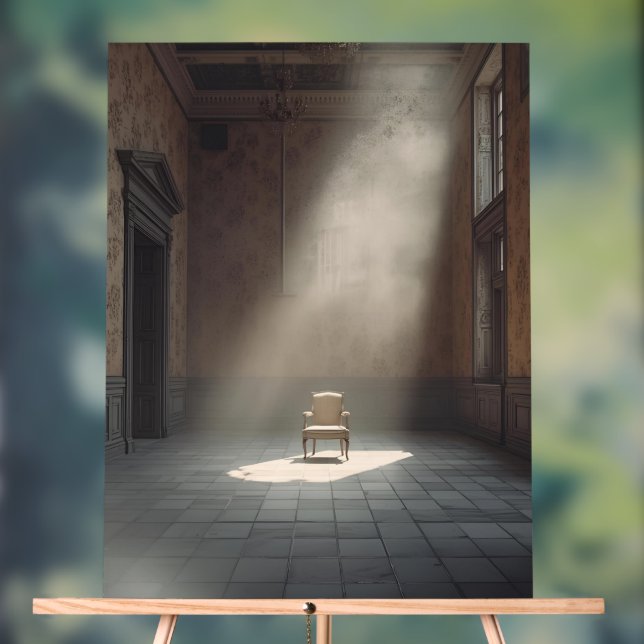 Señal Acrílica Solitary Light – Classical Interior Fine Art Print (Neutral )