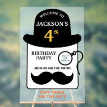 Sombrero hongo y monóculo lindos para cumpleaños d