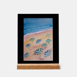 Señal Acrílica sombrillas acuáticas