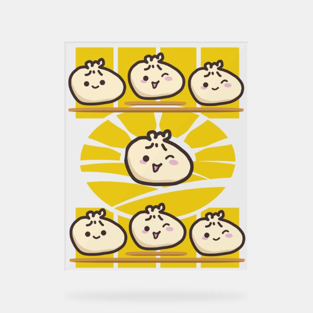 Señal Acrílica sonnige dim sum knödel  (Anverso)