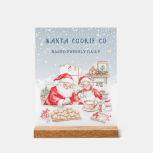 Señal Acrílica Sr. Claus Navidades Cookies