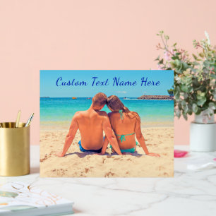 Señal Acrílica Su foto favorita Rótulo acrílico con texto Persona