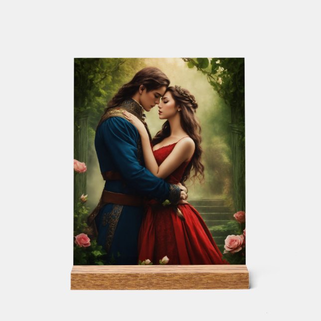 Señal Acrílica "Susurros del tiempo: una fantasía romántica" (Anverso)