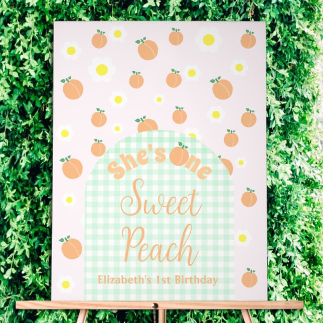 Señal Acrílica Sweet Peach 1º cumpleaños (Subido por el creador)