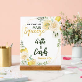 Señal Acrílica Tarjetas de regalo de ducha de novia elegante prin