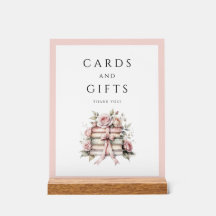 Tarjetas y regalos con lazo rosa Coquette
