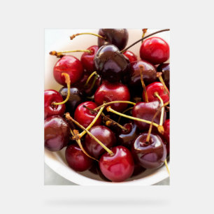 Señal Acrílica tazón de cerezas