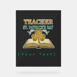 Señal Acrílica Teacher & Student Class of 2026 - Knowledge is Lig