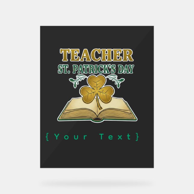 Señal Acrílica Teacher & Student Class of 2026 - Knowledge is Lig (Anverso)