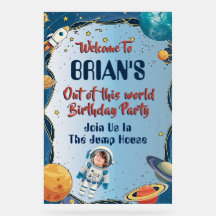 Tema del espacio ultraterrestre Rótulo acrílico