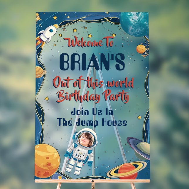 Señal Acrílica Tema del espacio ultraterrestre Rótulo acrílico (Neutral )